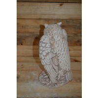 thumb-Betonnen beeld oehoe uil op boomstronk voor tuin of balkon-3