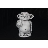 thumb-Betonnen trol met middelvinger – Ondeugend beeldje-2