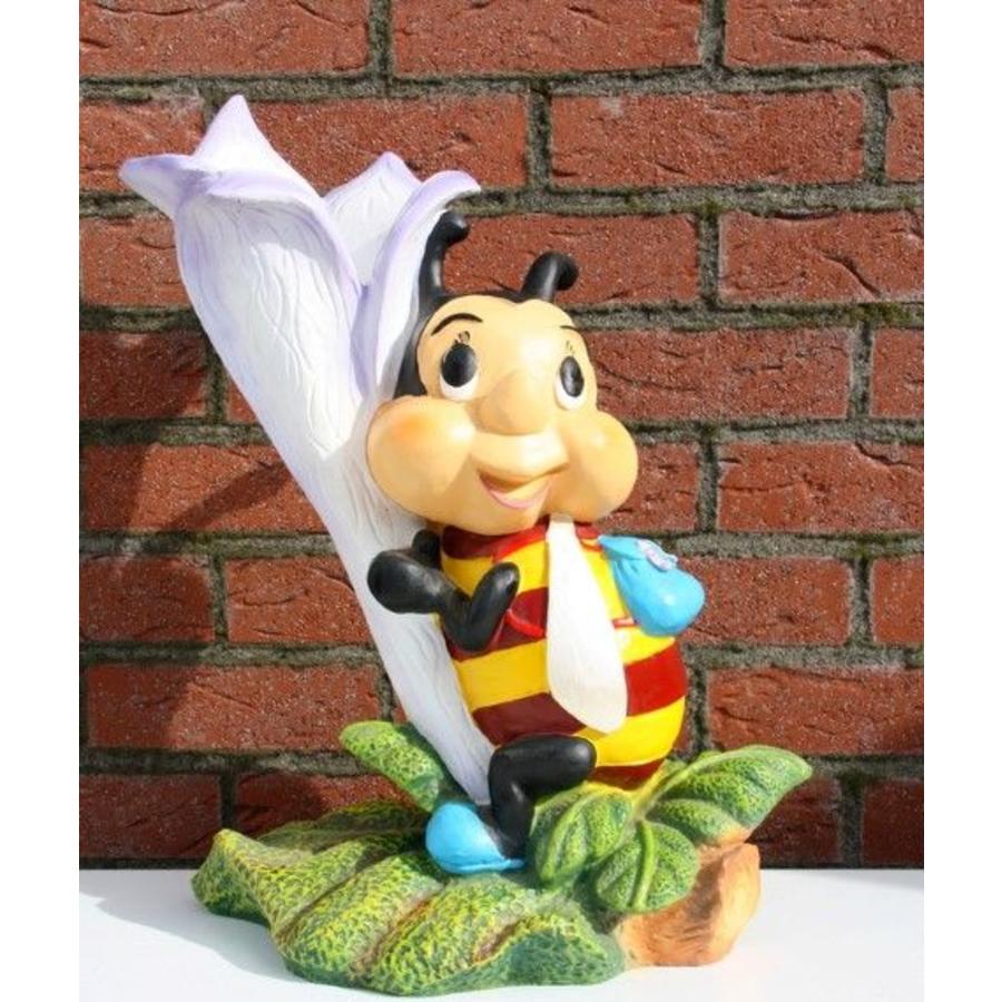 Kunststof vrolijke bij met bloemkelk van polyester-1