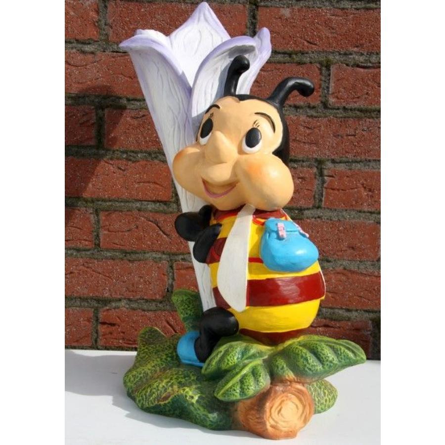 Kunststof vrolijke bij met bloemkelk van polyester-2