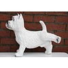 LoodsVol, Tuinbeelden Kunststof hond terriër als tuin- of kamerdecoratie