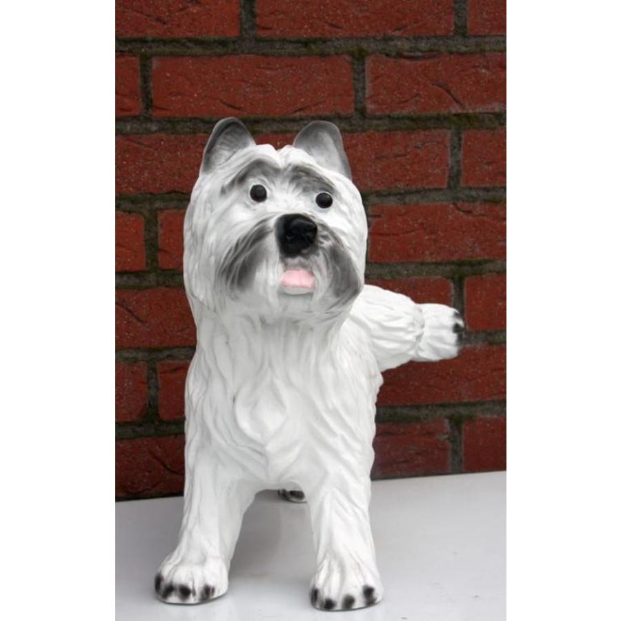 Kunststof hond terriër als tuin- of kamerdecoratie-2