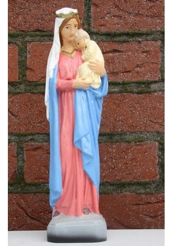 Polyester Madonna met kind beeld 