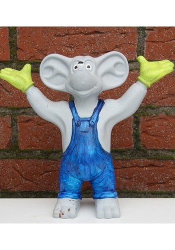 Polyester muis in tuinbroek 