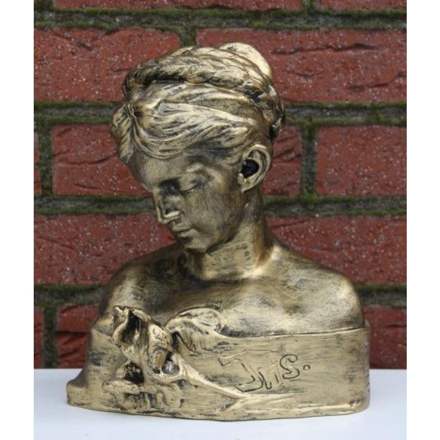 Buste Iris goud – Decoratief borstbeeld Grieks mythologie figuur-1