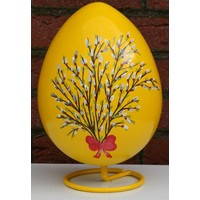 thumb-Polyester geel ei – Handbeschilderde decoratie groot-1