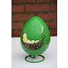 LoodsVol, Tuinbeelden Polyester groen decoratief ei