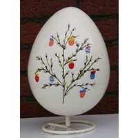 thumb-Polyester wit ei – Handbeschilderde decoratie groot-2
