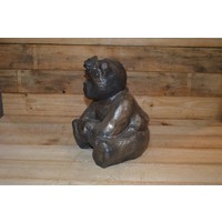 thumb-Betonnen beeld teddybeer – Tuindecoratie en gedenkbeeld-2