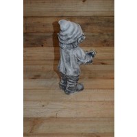 Betonnen beeld laaf met blad – Vogelbad en tuinornament