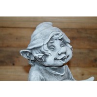thumb-Betonnen beeld laaf met blad – Vogelbad en tuinornament-4
