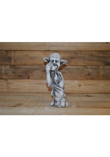 Betonnen beeld fantasiefiguurtje elf 