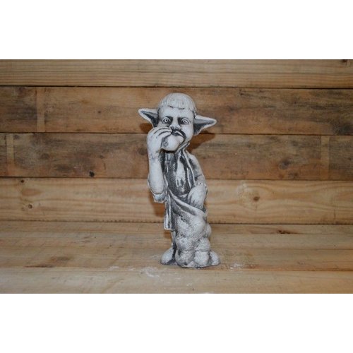 Betonnen beeld fantasiefiguurtje elf 