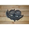 LoodsVol, Tweedehands Betonnen beeld kinderengelen als wanddecoratie in goldwash kleur