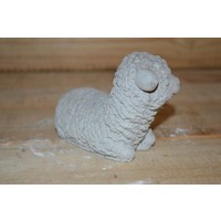 thumb-Betonnen beeld lammetje voor tuin of kerststal-3