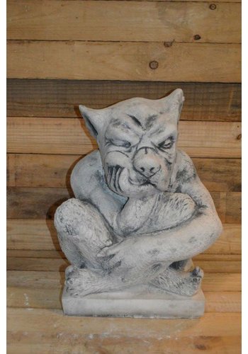 Betonnen waterspuwer gargouille 