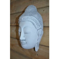 thumb-Betonnen Shiva Boeddha masker – Spiritueel muurornament voor binnen en buiten-2