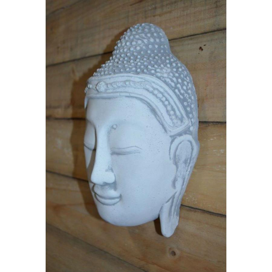 Betonnen Shiva Boeddha masker – Spiritueel muurornament voor binnen en buiten-2