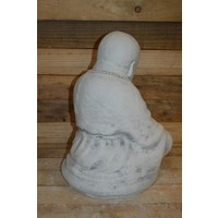 thumb-Betonnen Boeddha mediterend – Rustgevend tuin- en interieurbeeld-4