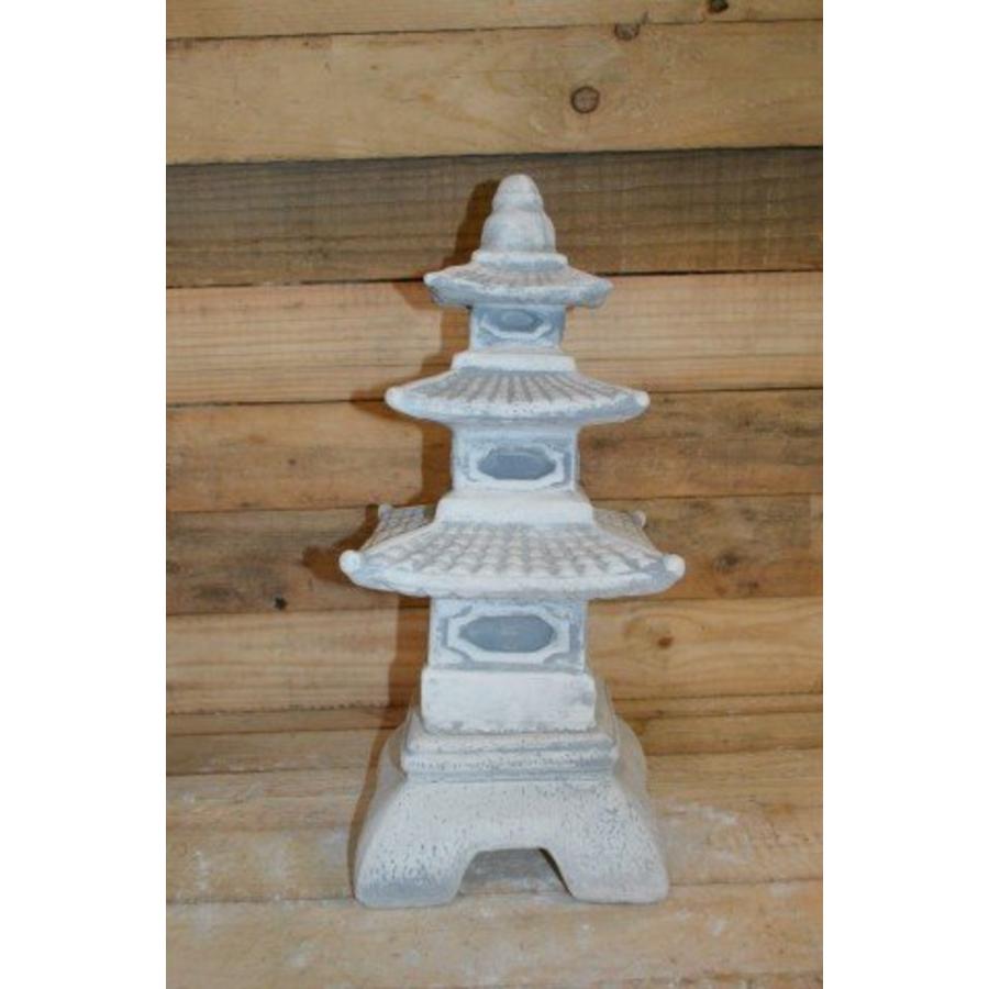 Betonnen Japanse pagode 3 verdiepingen – Oosters tuinornament-1