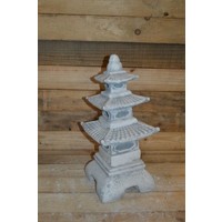 thumb-Betonnen Japanse pagode 3 verdiepingen – Oosters tuinornament-2