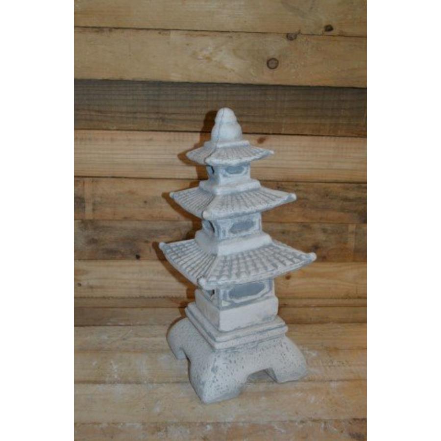 Betonnen Japanse pagode 3 verdiepingen – Oosters tuinornament-2