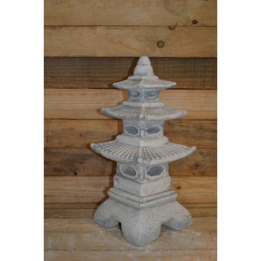 Betonnen Japanse pagode 3 verdiepingen – Oosters tuinornament-3