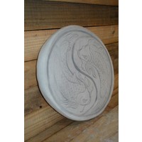 thumb-Betonnen stapsteen met Koi karpers – Oosters tuinornament-3