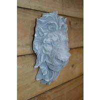thumb-Betonnen hangende leeuwenkop – Decoratief muurornament-3