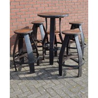 thumb-Bistro sta tafel met 4 krukken-2