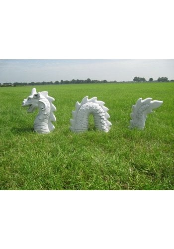 Betonnen beeld draak 3-delig 