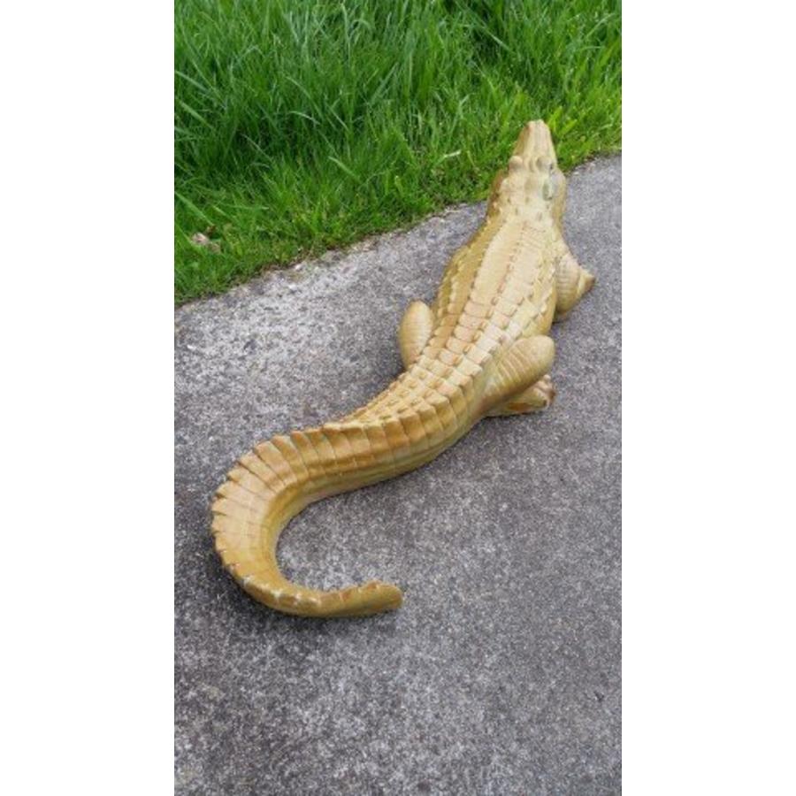 Betonnen beeld krokodil – decoratief tuinbeeld-7