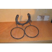 thumb-Bloempothouder voor aan de muur – met hoefijzer en 2 metalen ringen-2