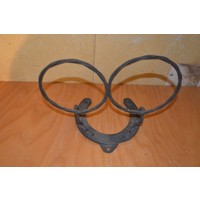 thumb-Bloempothouder voor aan de muur – met hoefijzer en 2 metalen ringen-4