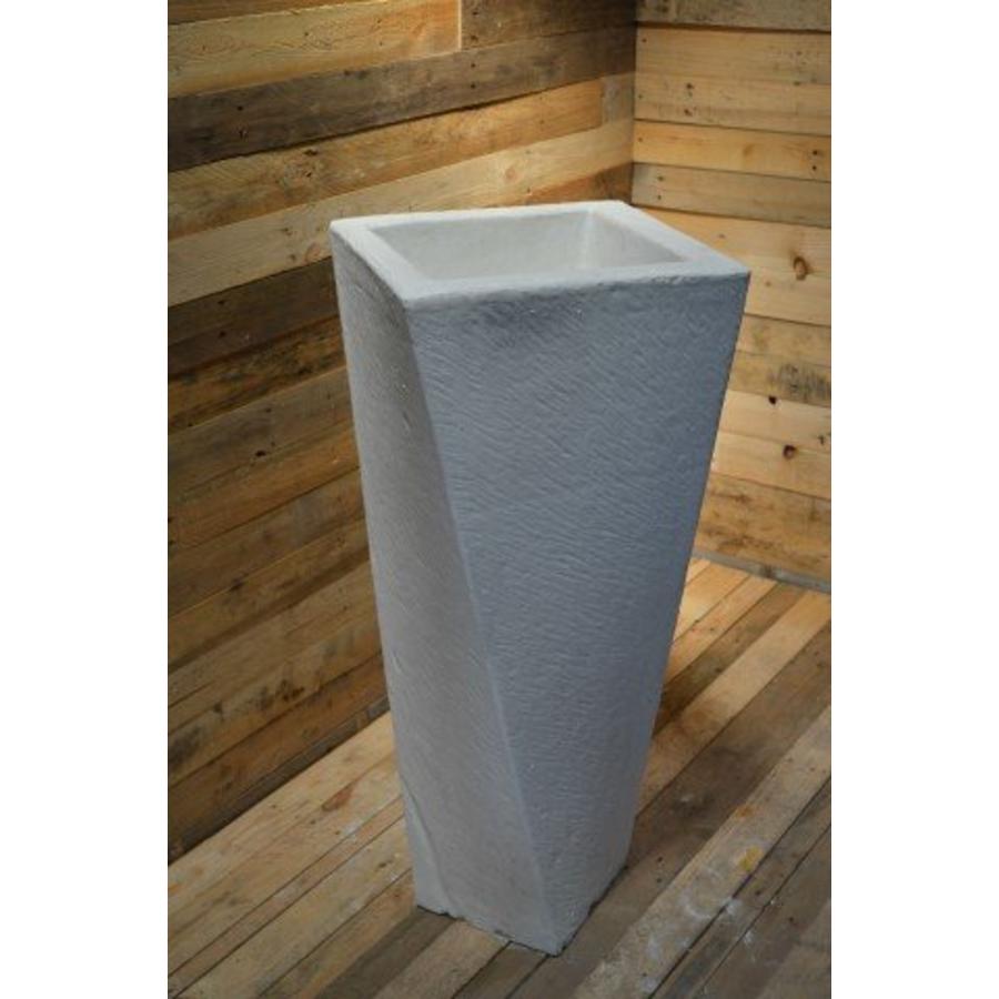 Getordeerde betonnen bloempot – moderne grote vaas voor tuin of entree-2