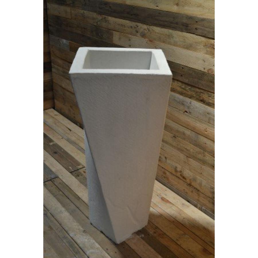 Getordeerde betonnen bloempot – moderne grote vaas voor tuin of entree-3