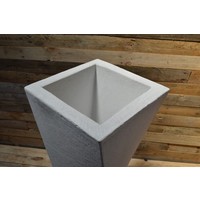 thumb-Getordeerde betonnen bloempot – moderne grote vaas voor tuin of entree-4