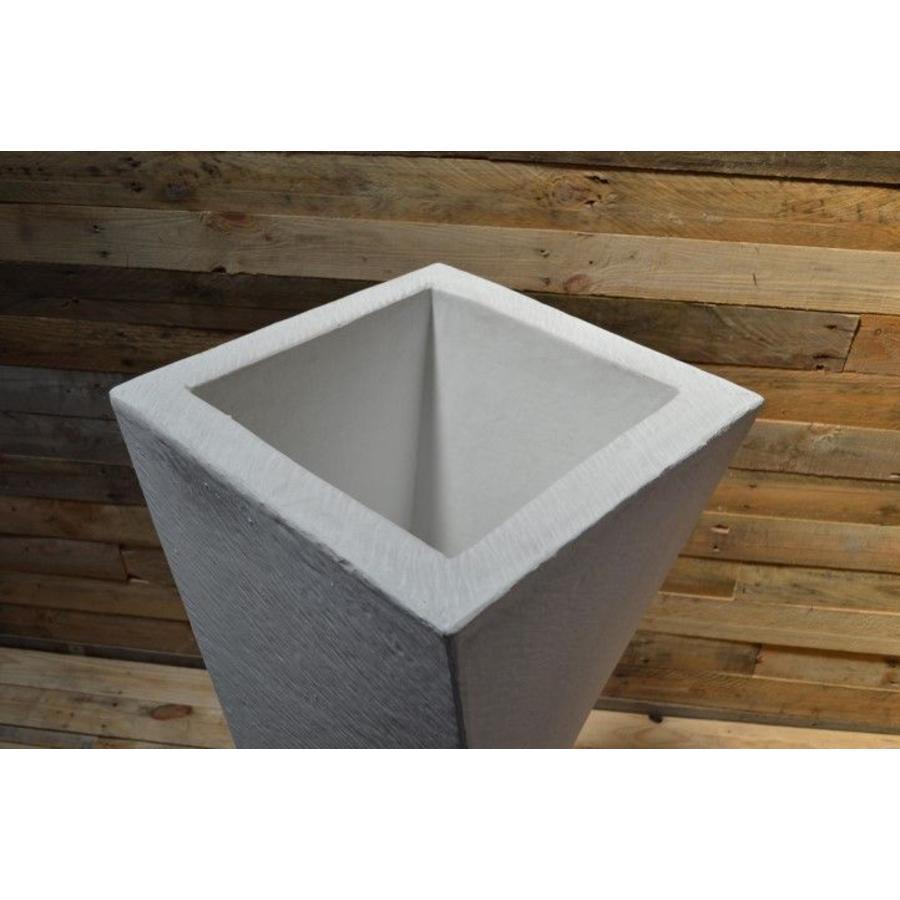 Getordeerde betonnen bloempot – moderne grote vaas voor tuin of entree-4