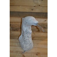 thumb-Betonnen beeld dolfijn met waterslang – Waterspuwer voor vijver-2