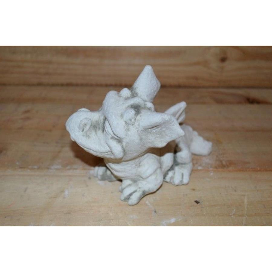 Betonnen draakje klein – Decoratief tuinbeeld voor kinderen-3