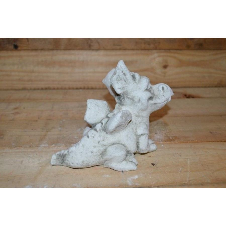 Betonnen draakje klein – Decoratief tuinbeeld voor kinderen-4