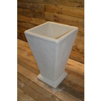 thumb-Kleine taps toelopende betonnen bloempot vierkant-2