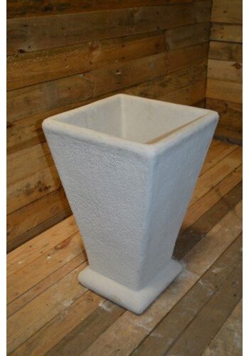 Betonnen bloempot taps toelopend klein 