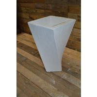 thumb-Kleine getordeerde betonnen bloempot modern-1