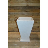 thumb-Middelgrote taps toelopende betonnen bloempot vierkant-2