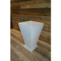 thumb-Middelgrote taps toelopende betonnen bloempot vierkant-3