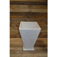 thumb-Grote taps toelopende betonnen bloempot vierkant-2