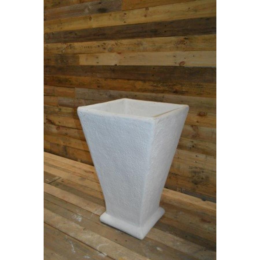 Grote taps toelopende betonnen bloempot vierkant-3