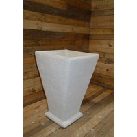 thumb-Grote taps toelopende betonnen bloempot vierkant-1