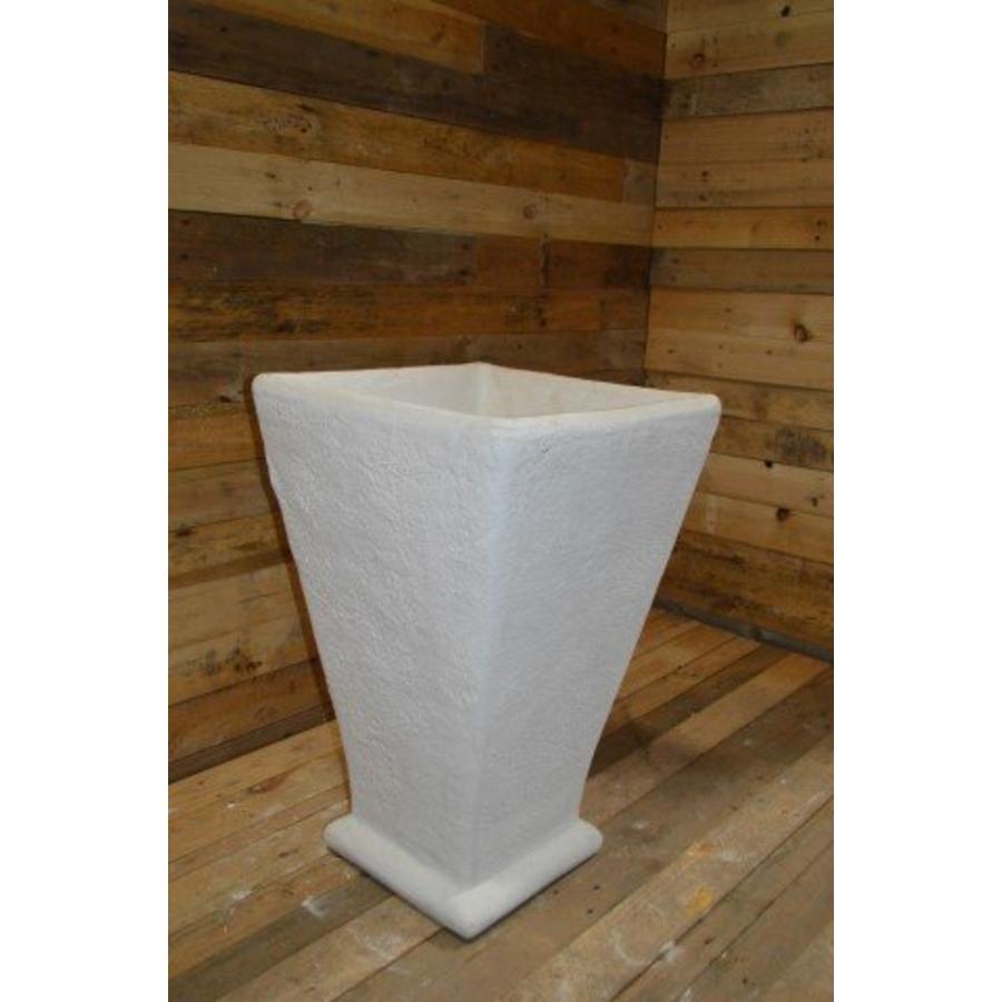 Grote taps toelopende betonnen bloempot vierkant-1